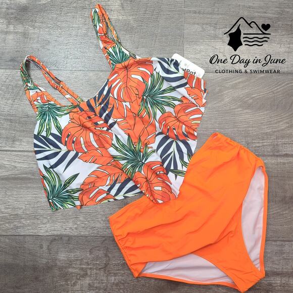 PatPat Tropical Flounce Biknii Swimsuit Size L - Picture 1 of 5